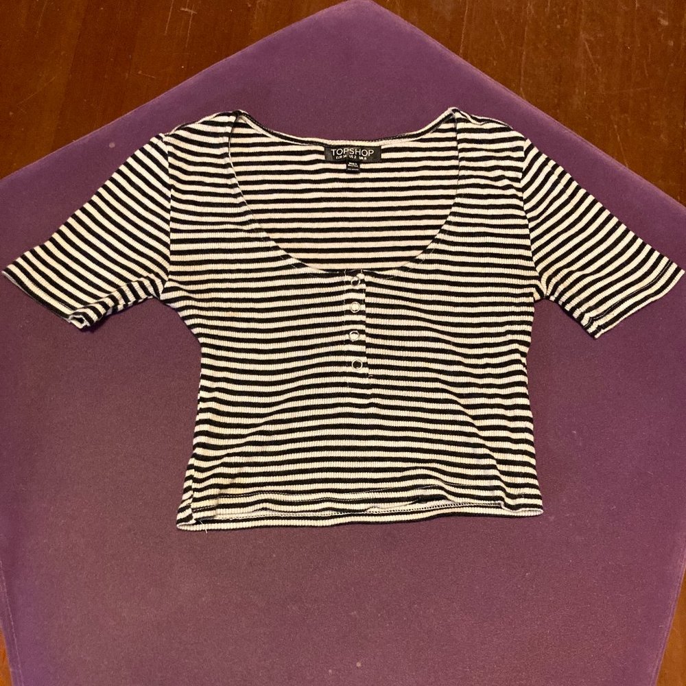 Striped crop top
